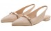 Γυναικεία nude slingback γόβα με τρουκς 56 Νέες Αφίξεις